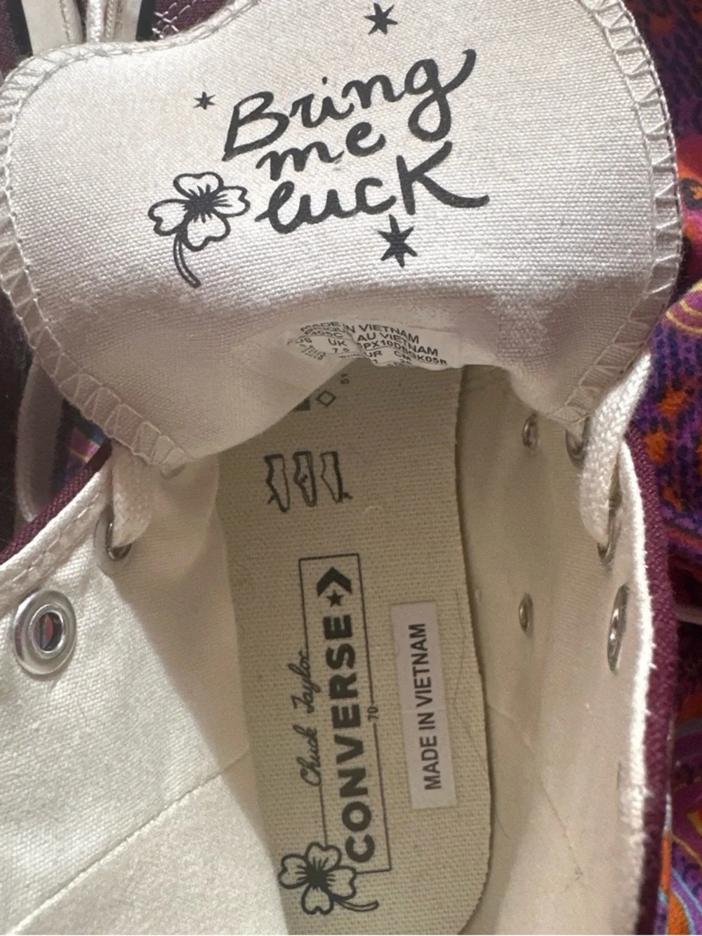 purple lucky converse